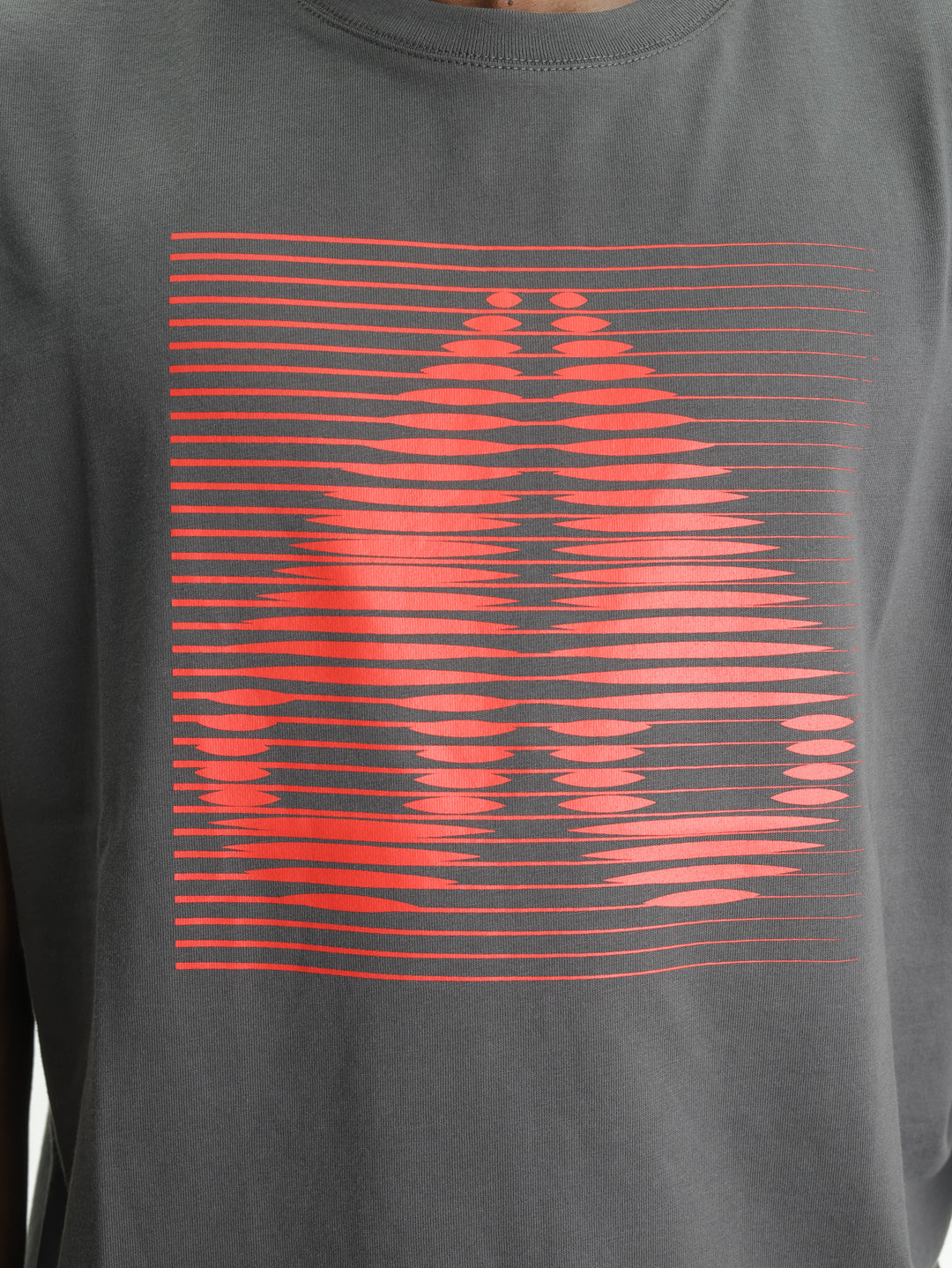 Moose Knuckles T-Shirt Rd Line Logo Grey