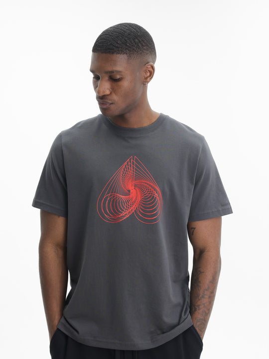 Moose Knuckles T-Shirt Rd Logo Prnt Ash Grey