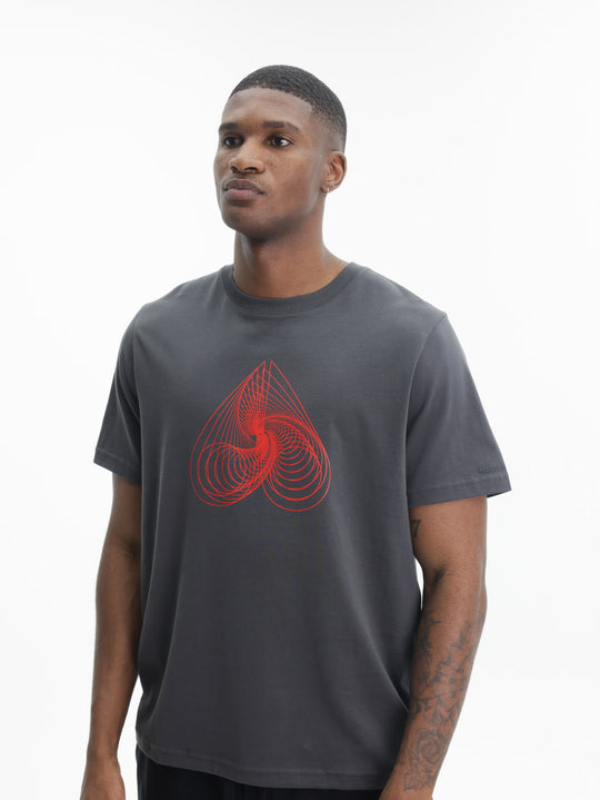 Moose Knuckles T-Shirt Rd Logo Prnt Ash Grey