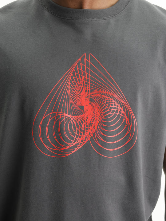 Moose Knuckles T-Shirt Rd Logo Prnt Ash Grey