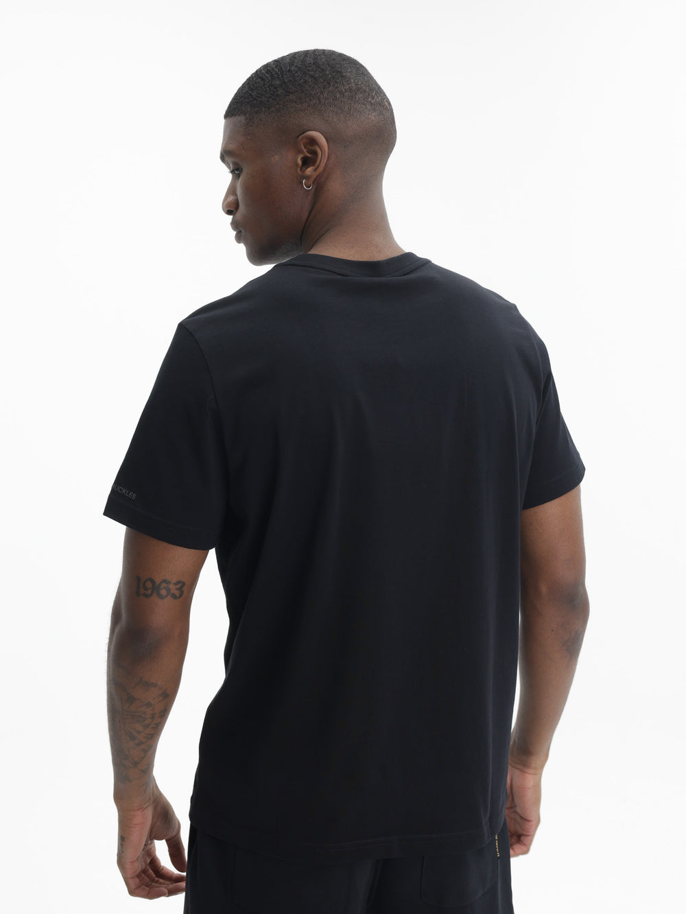 Moose Knuckles T-Shirt Wht Logo Prnt Black