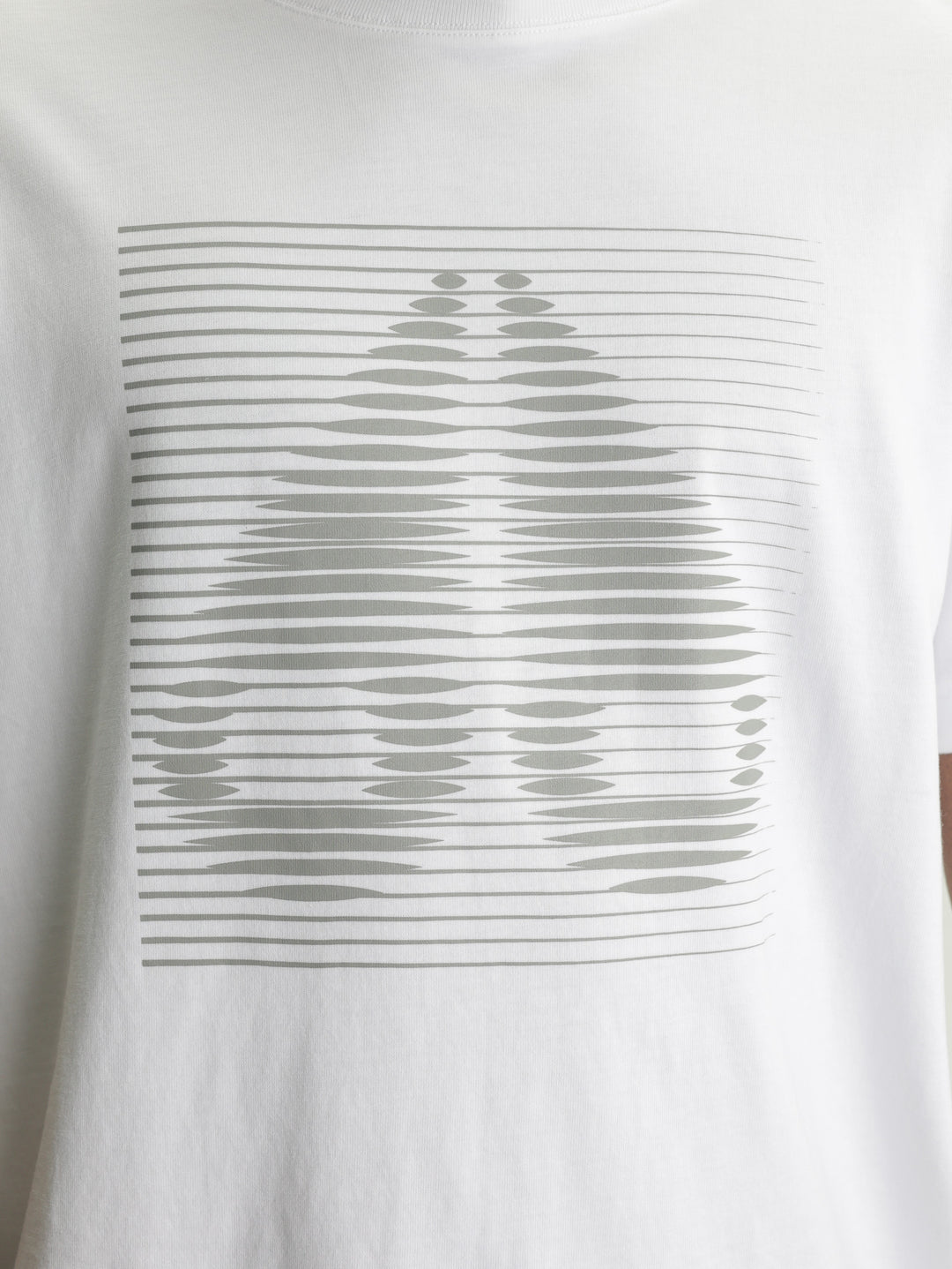 Moose Knuckles T-Shirt Blk Line Logo White