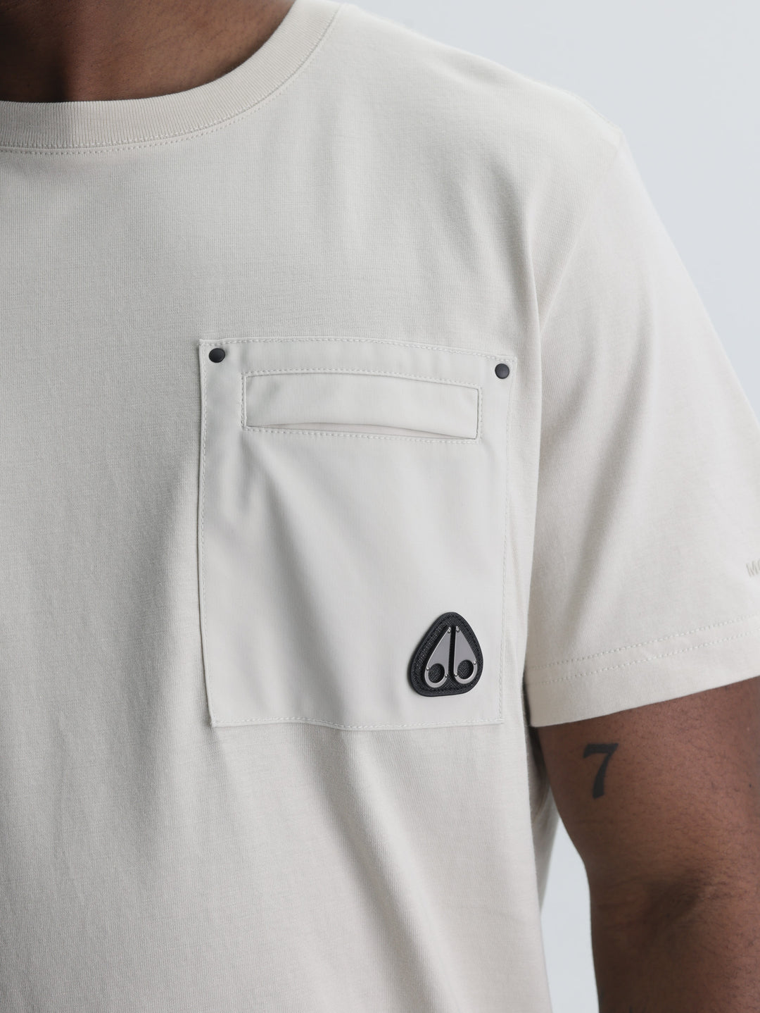 Moose Knuckles T-Shirt Blk Small Logo White