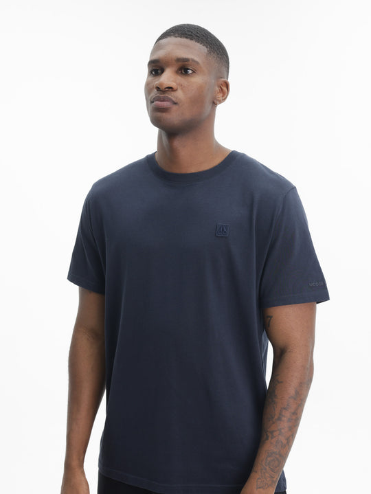 Moose Knuckles T-Shirt Square Logo Navy