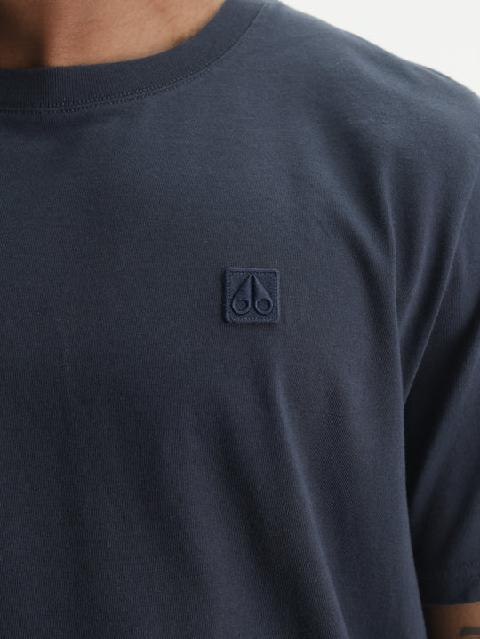 Moose Knuckles T-Shirt Square Logo Navy
