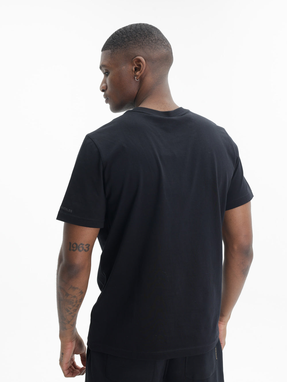 Moose Knuckles T-Shirt Gld Larg Logo Prnt Black
