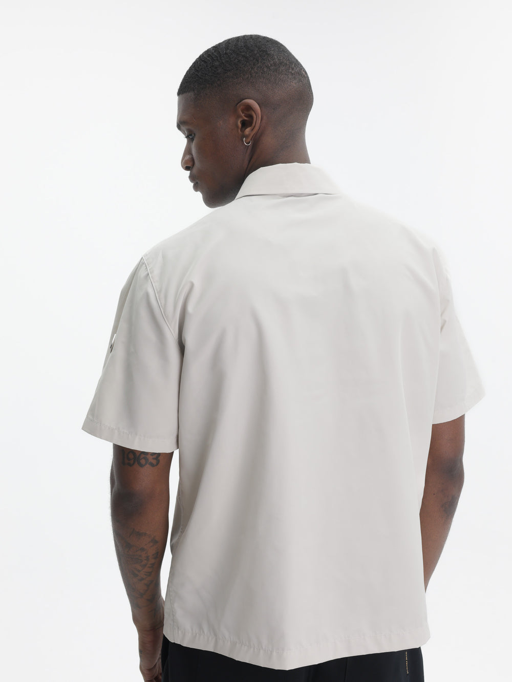 Moose Knuckles Shirt Slv Btn Collar Logo White