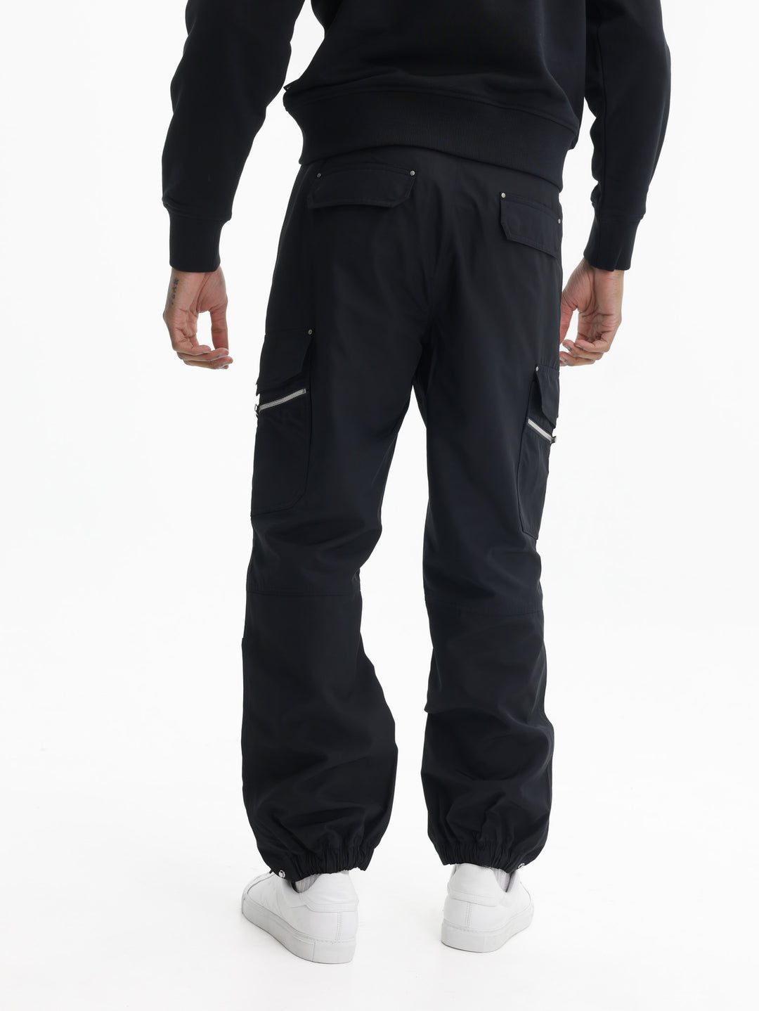 Moose Knuckles Pants Pocket Logo Black