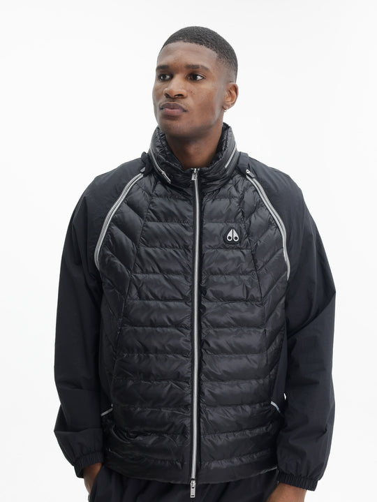 Moose Knuckles Jacket Chest Small Logo Black