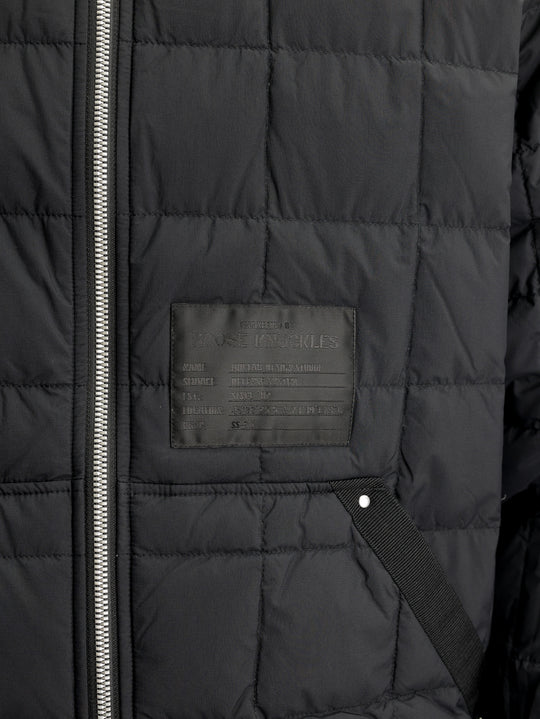Moose Knuckles Jacket Padded Zip Collar Black