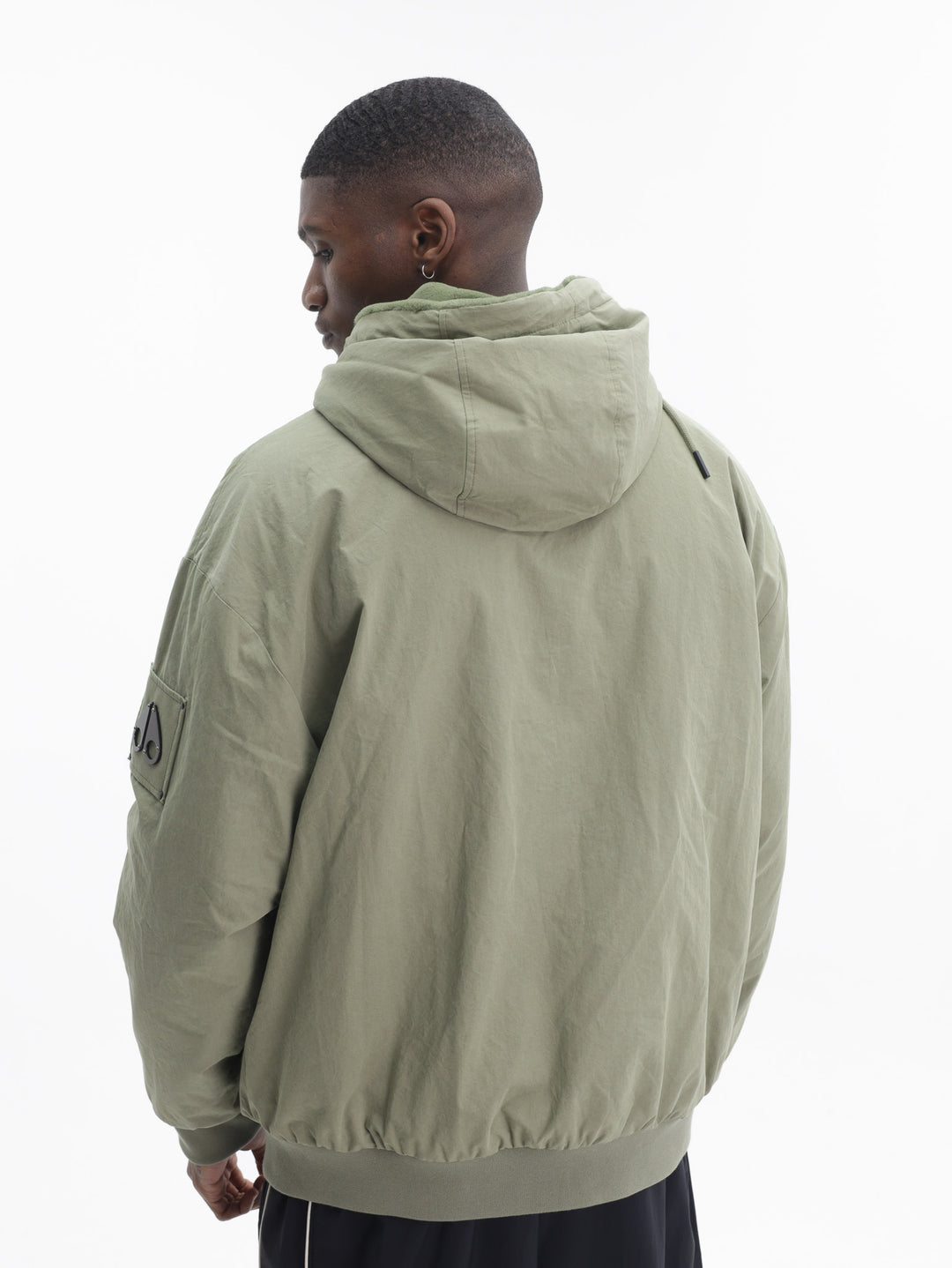 Moose Knuckles Jacket Cuffed Sleeve Zip Olive