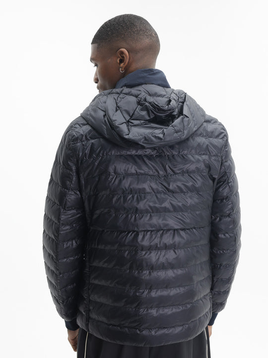 Moose Knuckles Jacket Logo Sleeve Cuffed Black