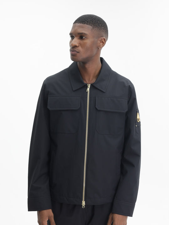 Moose Knuckles Jacket Gld Zip Dbl B Pock Black