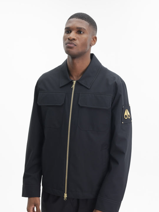 Moose Knuckles Jacket Gld Zip Dbl B Pock Black