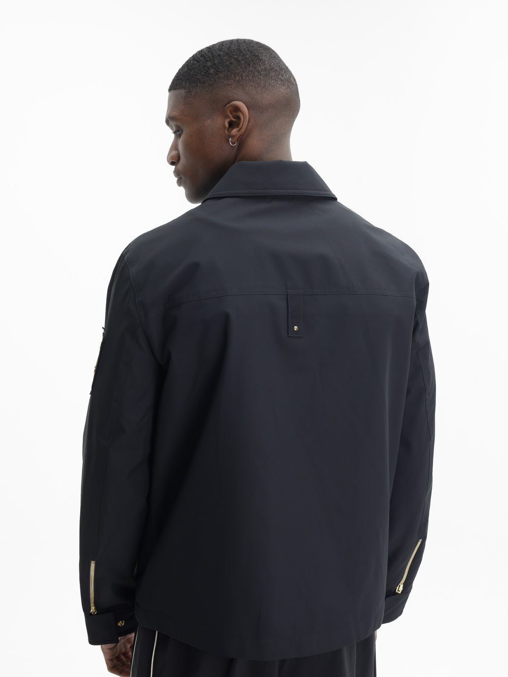 Moose Knuckles Jacket Gld Zip Dbl B Pock Black