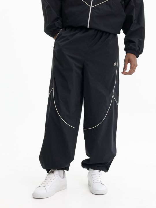 Moose Knuckles Track Pants Wht Line Sml Logo Black