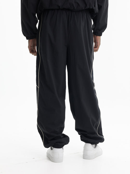 Moose Knuckles Track Pants Wht Line Sml Logo Black