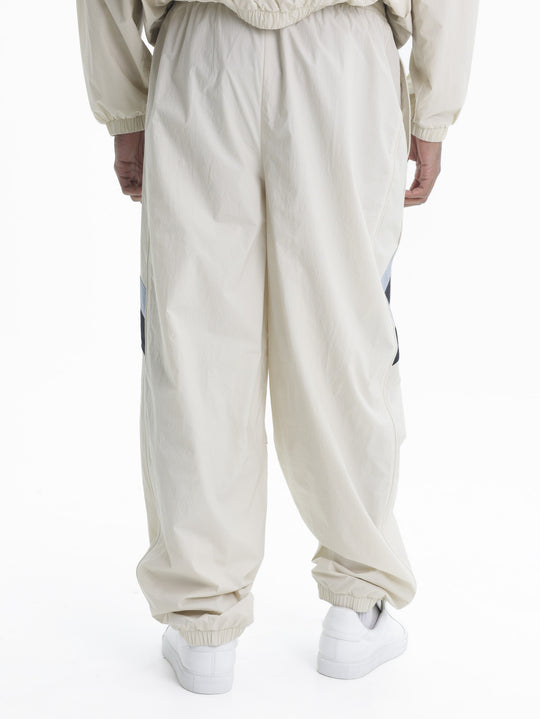 Moose Knuckles Track Pants Sml Blk Logo Strp White