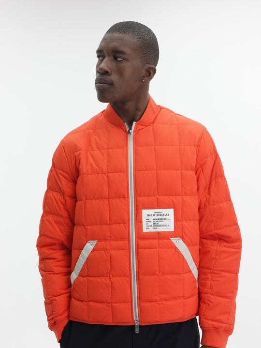 Moose Knuckles Jacket Padded Zip Collar Red