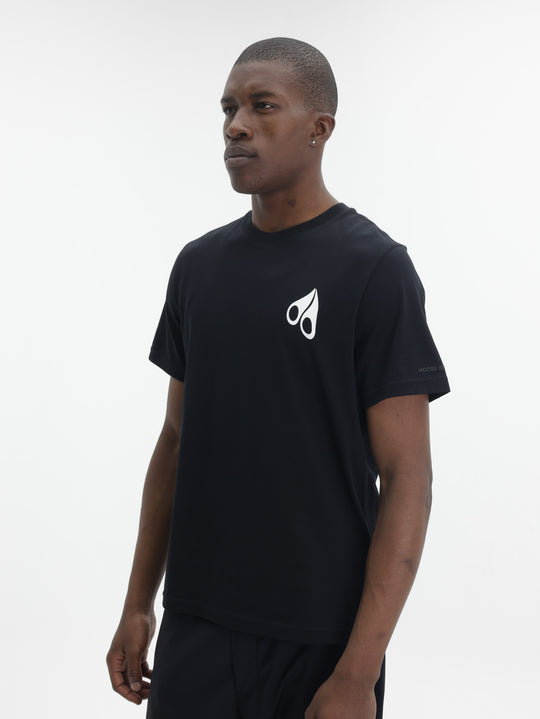 Moose Knuckles T-Shirt Wht Sml Logo Black