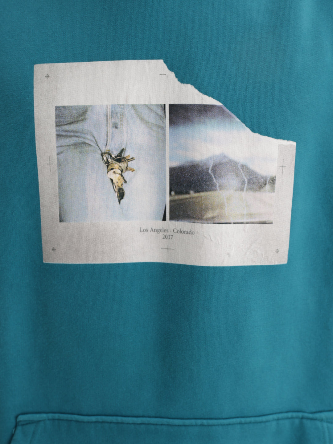 Zadig & Voltaire Sweater Hooded Sanchi Mo Photoprint Blue
