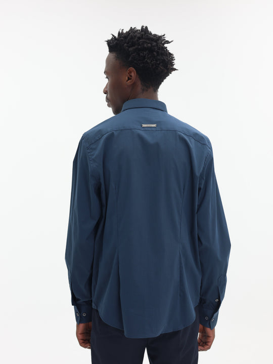Costume National Shirt Camicia Blu Navy Navy