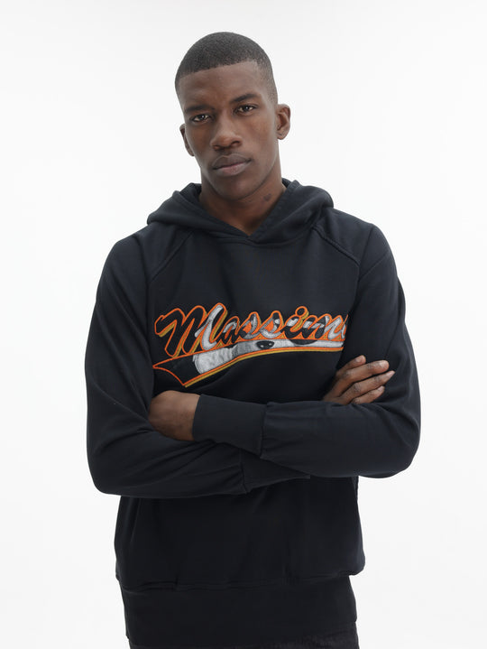 Massimo Hoodie Logo Black-Yellow-White
