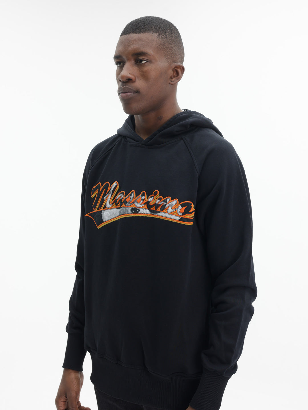 Massimo Hoodie Logo Black-Yellow-White
