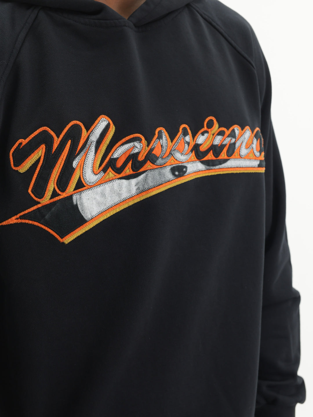 Massimo Hoodie Logo Black-Yellow-White