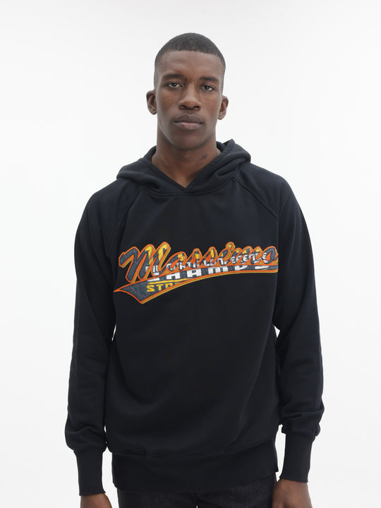 Massimo Hoodie Logo Grey-Yellow-Black
