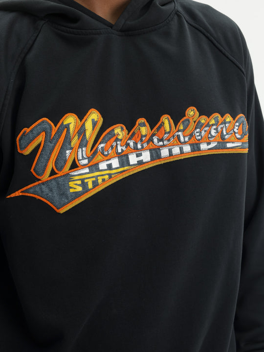 Massimo Hoodie Logo Grey-Yellow-Black