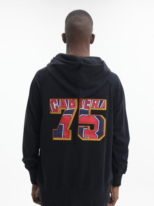 Massimo Hoodie Bold Logo Black-Yellow-White
