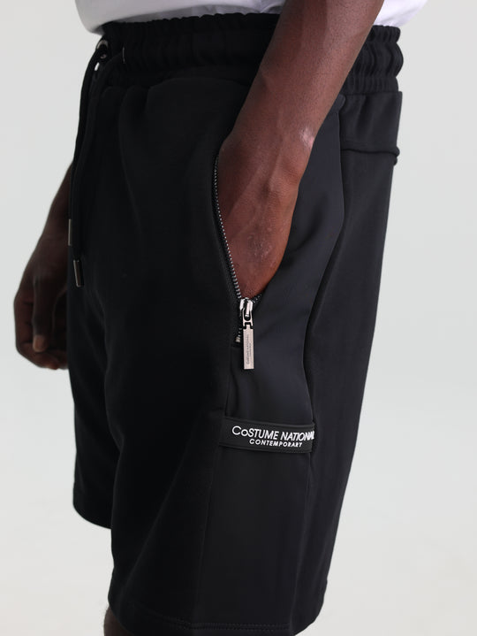Costume National Shorts Bermuda Felpa Black