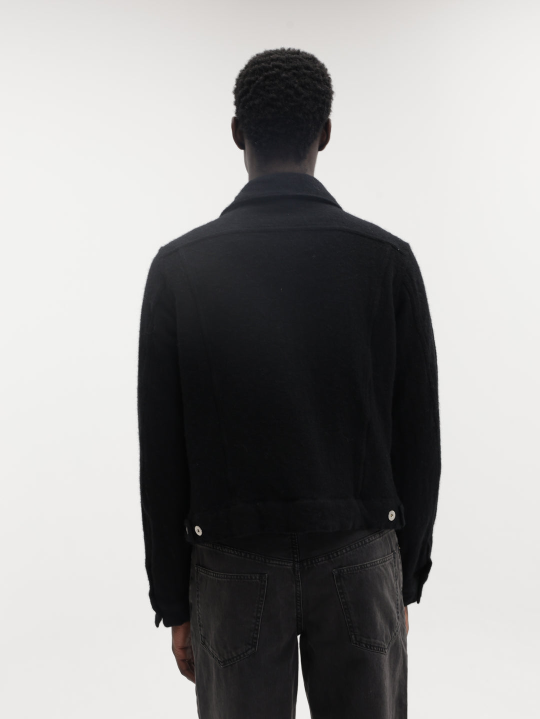 Comme Des Garcons Jacket Button Down Pocket White-Black