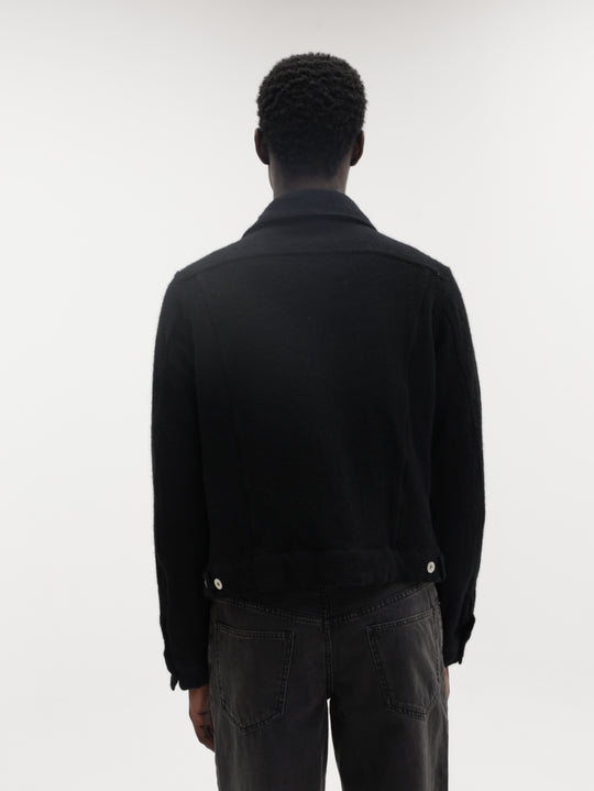 Comme Des Garcons Jacket Button Down Pocket White-Black