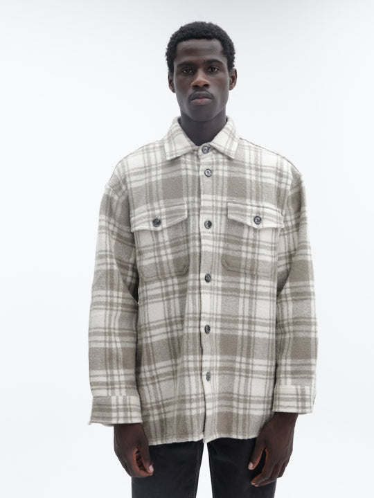 Ami Shirt Checkered Grey-White