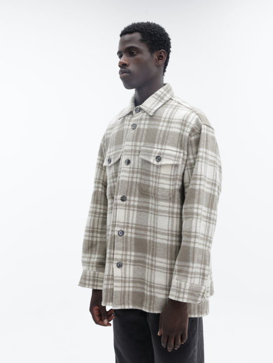 Ami Shirt Checkered Grey-White