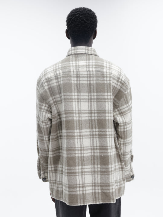 Ami Shirt Checkered Grey-White