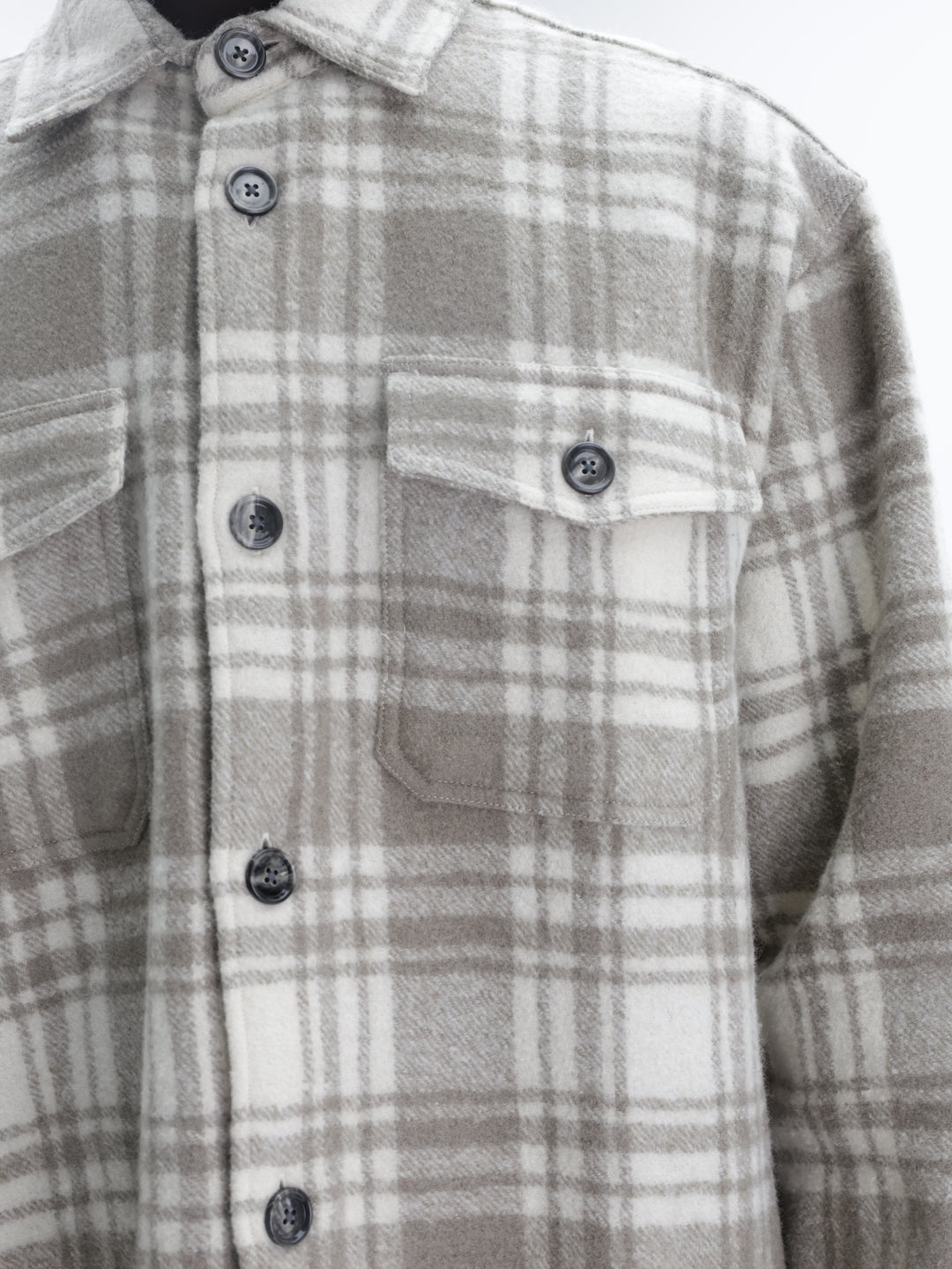 Ami Shirt Checkered Grey-White