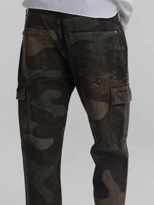 John Richmond Cargo Pants Pasty (Mick) Camo