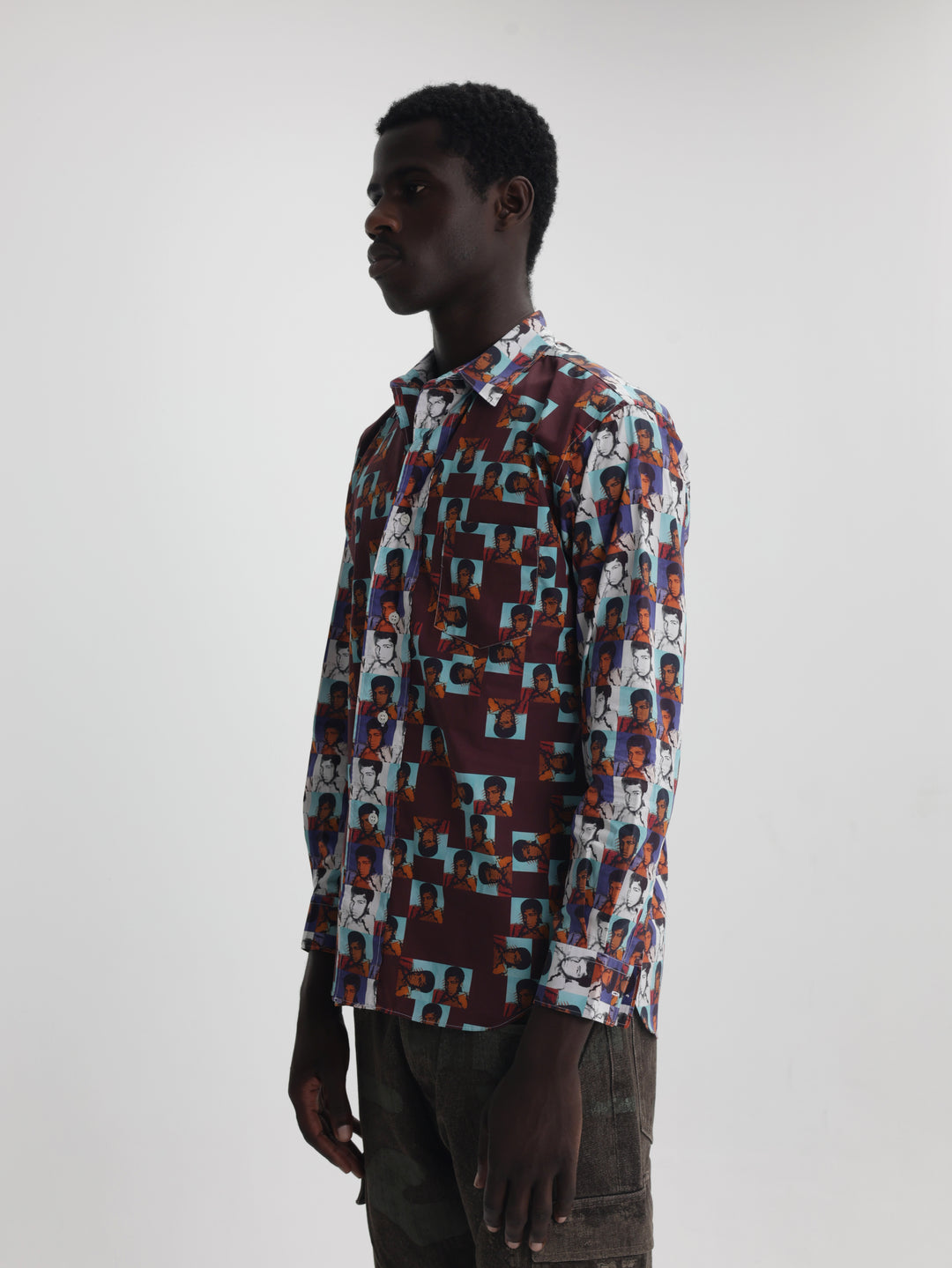 Comme Des Garcons Shirt Allover Print Multi