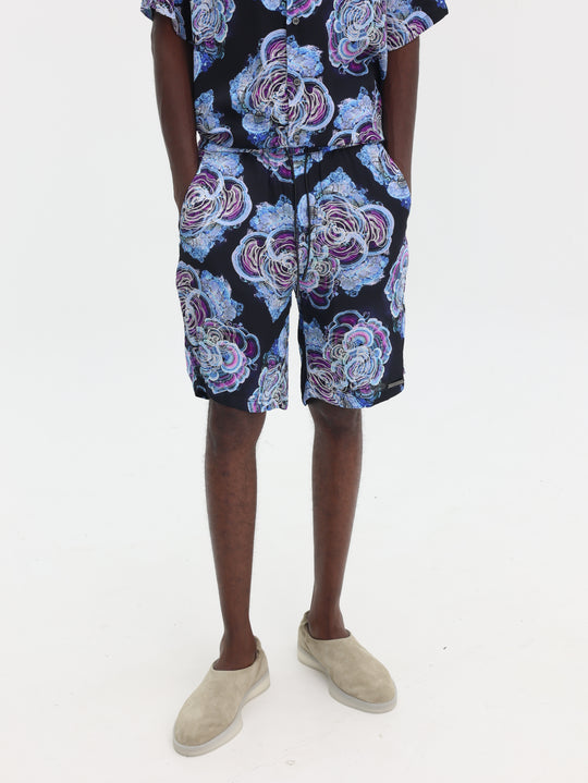 Costume National Shorts Bermuda St. Conchiglia Black-Multi