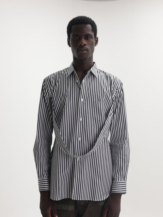 Comme Des Garcons Striped White
