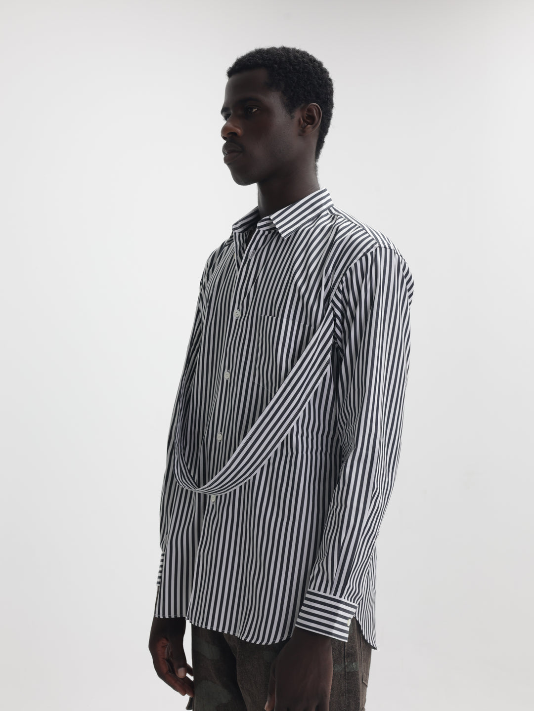 Comme Des Garcons Striped White