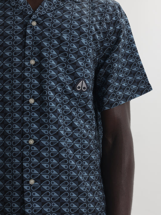 Moose Knuckles Shirt The Bay Navy