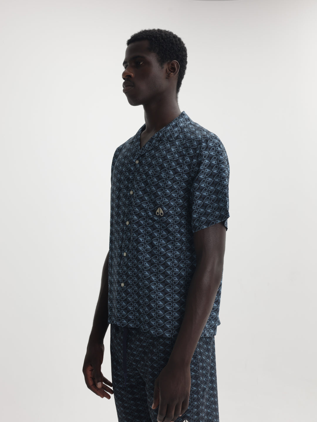 Moose Knuckles Shirt The Bay Navy