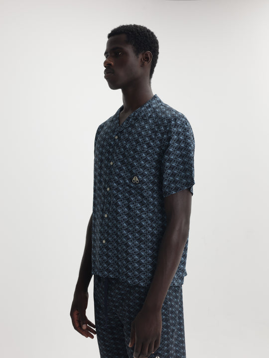 Moose Knuckles Shirt The Bay Navy
