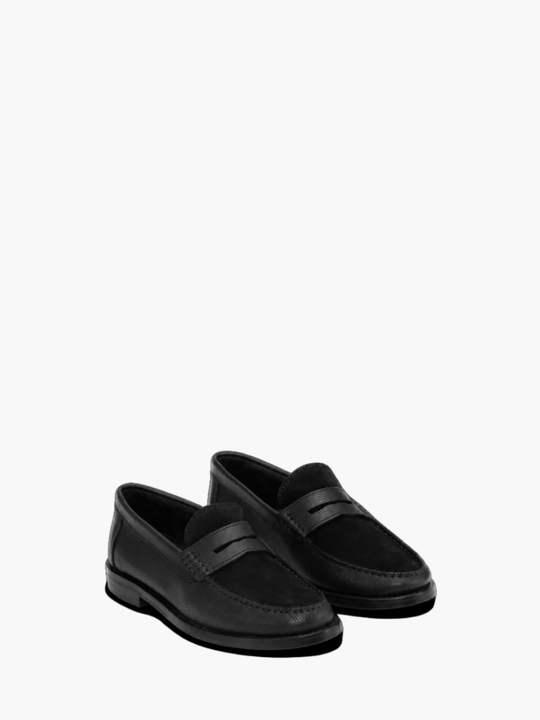 Les Deux Loafer Suede Mix Black