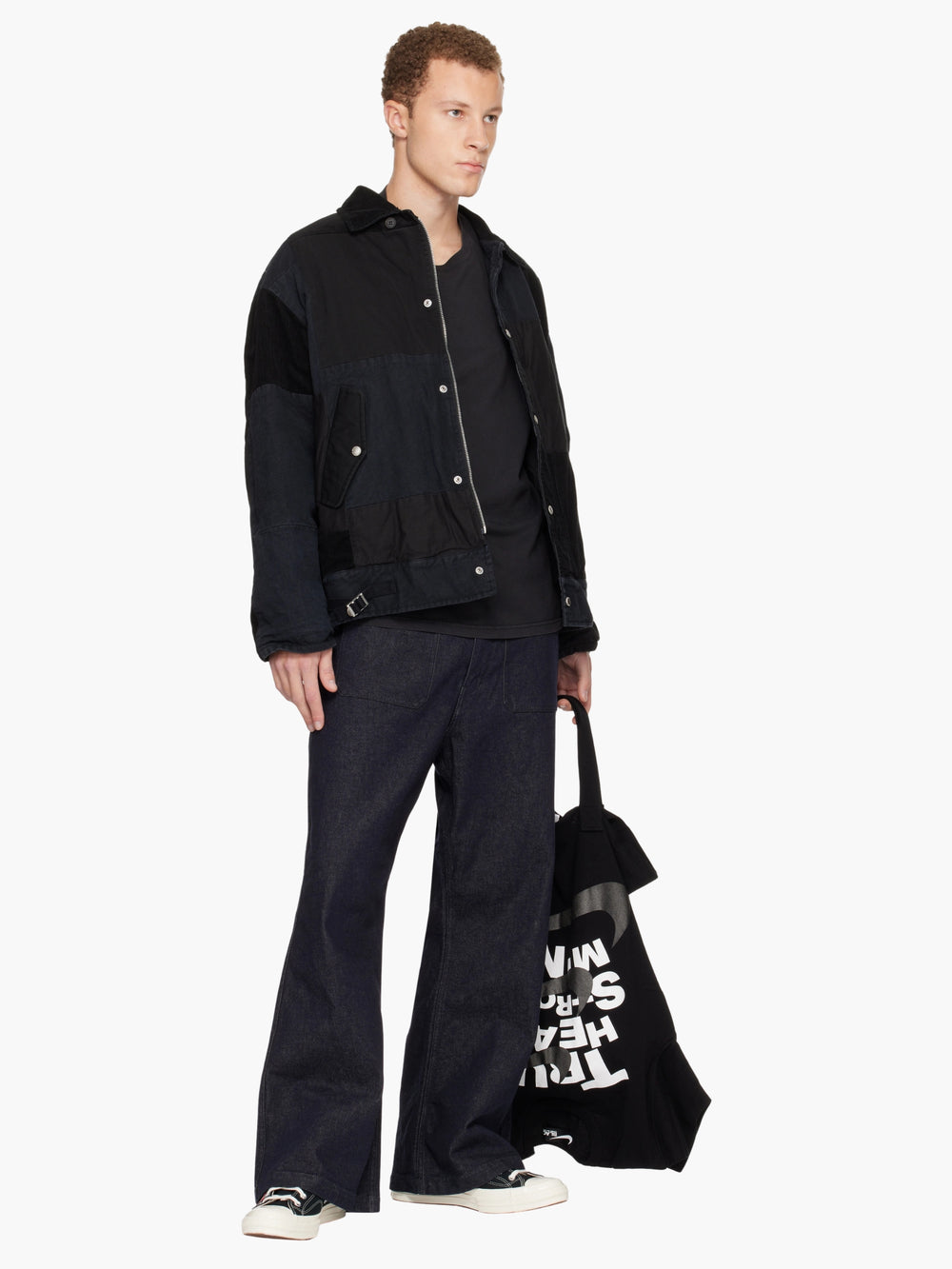 Comme Des Garcons Bag Nike Jersey Tote Black