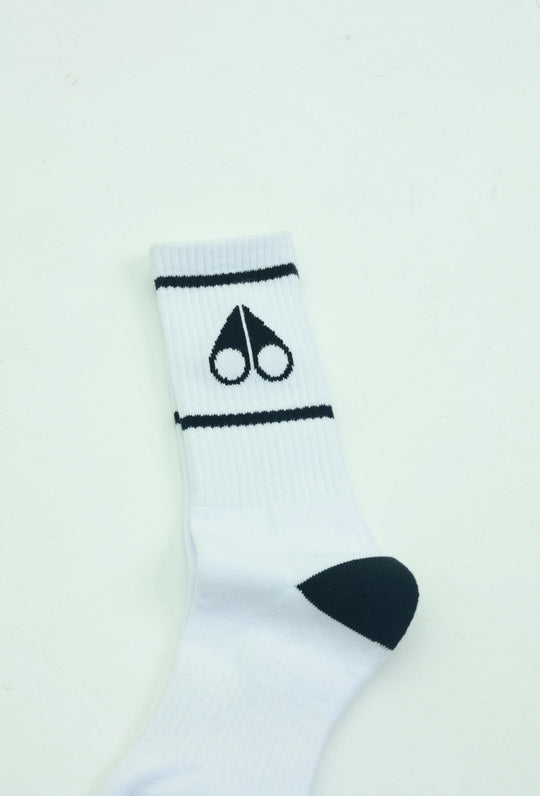 Moose Knuckles Icon Socks White